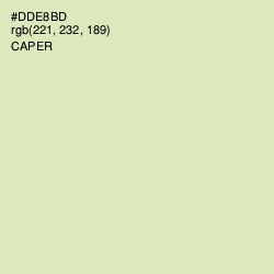 #DDE8BD - Caper Color Image