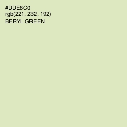 #DDE8C0 - Beryl Green Color Image