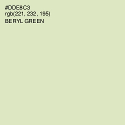 #DDE8C3 - Beryl Green Color Image