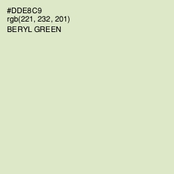 #DDE8C9 - Beryl Green Color Image