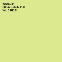 #DDE98F - Wild Rice Color Image