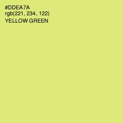 #DDEA7A - Yellow Green Color Image