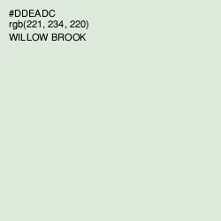#DDEADC - Willow Brook Color Image