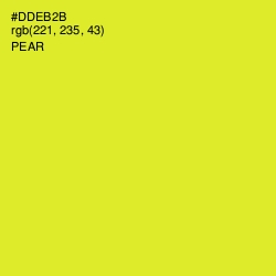 #DDEB2B - Pear Color Image