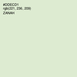 #DDECD1 - Zanah Color Image