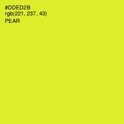 #DDED2B - Pear Color Image