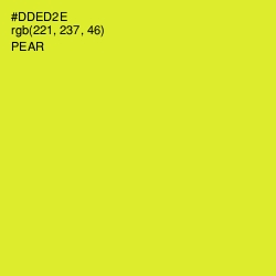#DDED2E - Pear Color Image