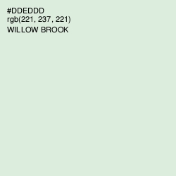 #DDEDDD - Willow Brook Color Image