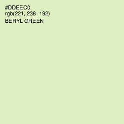 #DDEEC0 - Beryl Green Color Image