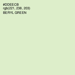 #DDEECB - Beryl Green Color Image