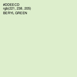 #DDEECD - Beryl Green Color Image