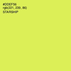 #DDEF56 - Starship Color Image