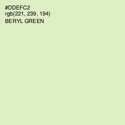 #DDEFC2 - Beryl Green Color Image