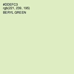 #DDEFC3 - Beryl Green Color Image