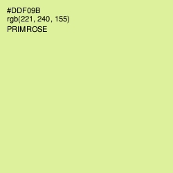 #DDF09B - Primrose Color Image
