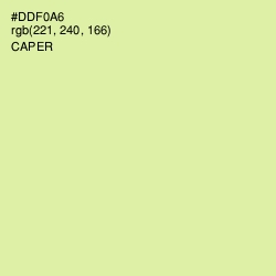 #DDF0A6 - Caper Color Image