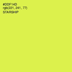 #DDF14D - Starship Color Image