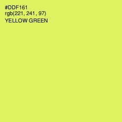 #DDF161 - Yellow Green Color Image