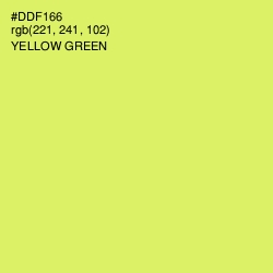 #DDF166 - Yellow Green Color Image