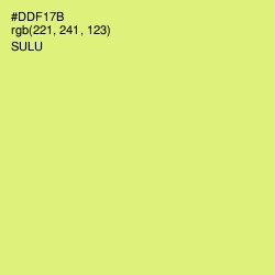 #DDF17B - Sulu Color Image