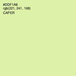 #DDF1A8 - Caper Color Image