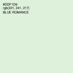 #DDF1D9 - Blue Romance Color Image