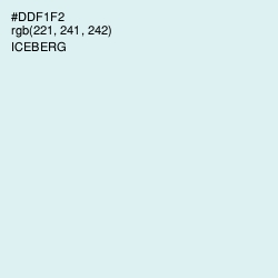 #DDF1F2 - Iceberg Color Image