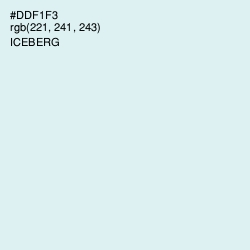 #DDF1F3 - Iceberg Color Image