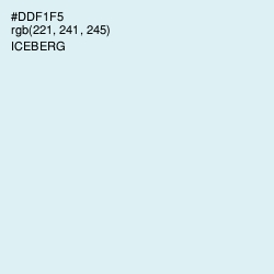 #DDF1F5 - Iceberg Color Image