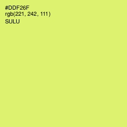#DDF26F - Sulu Color Image