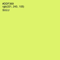 #DDF369 - Sulu Color Image