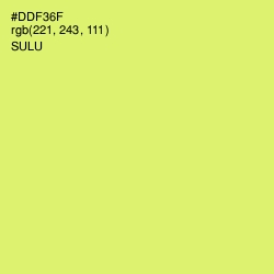 #DDF36F - Sulu Color Image