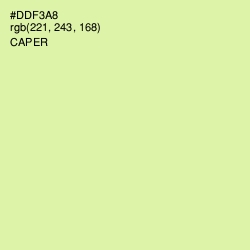 #DDF3A8 - Caper Color Image