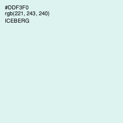 #DDF3F0 - Iceberg Color Image