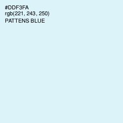#DDF3FA - Pattens Blue Color Image