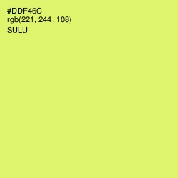 #DDF46C - Sulu Color Image