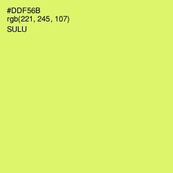 #DDF56B - Sulu Color Image