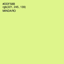 #DDF58B - Mindaro Color Image