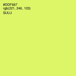 #DDF667 - Sulu Color Image