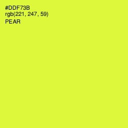 #DDF73B - Pear Color Image