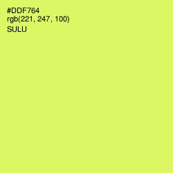 #DDF764 - Sulu Color Image