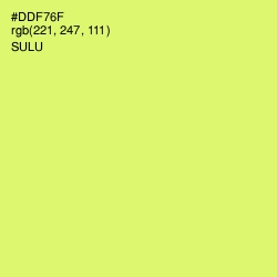 #DDF76F - Sulu Color Image