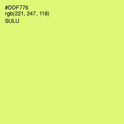 #DDF776 - Sulu Color Image