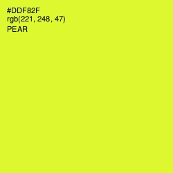 #DDF82F - Pear Color Image