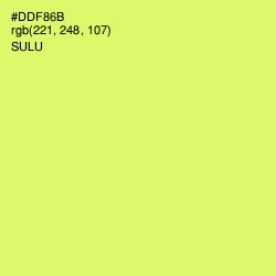 #DDF86B - Sulu Color Image