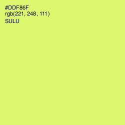 #DDF86F - Sulu Color Image