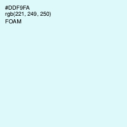 #DDF9FA - Foam Color Image