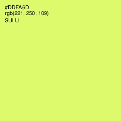 #DDFA6D - Sulu Color Image