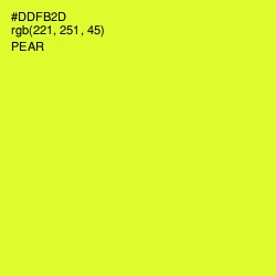 #DDFB2D - Pear Color Image