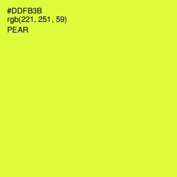 #DDFB3B - Pear Color Image